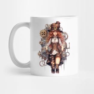 Watercolor Steampunk Girl #3 Mug